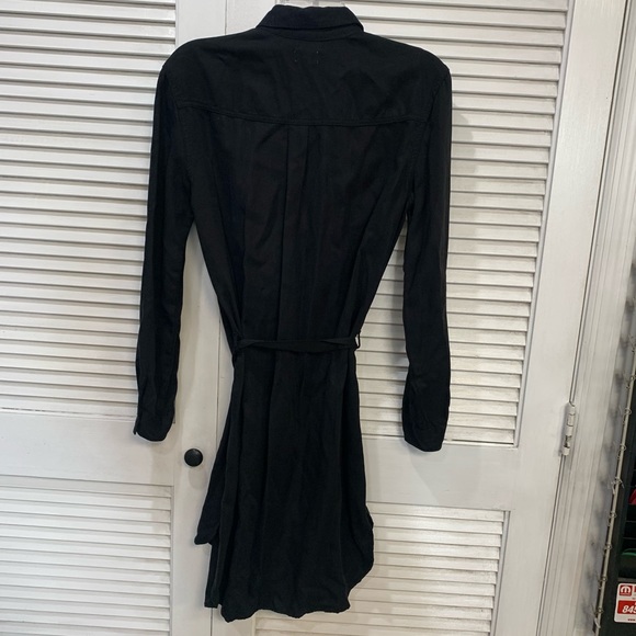 Sneak Peek Black Button Up Dress - Picture 5 of 6